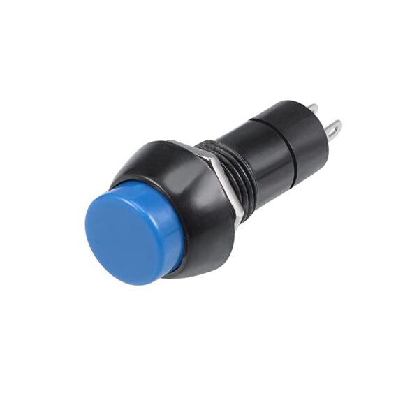 PBS-11A - 12mm Panel Mount Non Momentary Push Button Switch - Blue