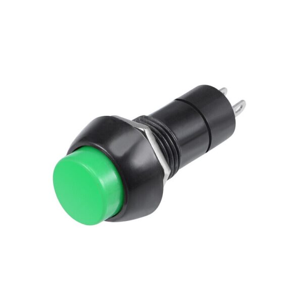 PBS-11A - 12mm Panel Mount Momentary Push Button Switch - Green