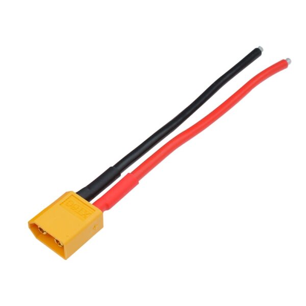 SafeConnect XT60 Male Connector With 14AWG Silicon Wire 10CM