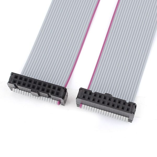 20 Pin Female To Female IDC Socket Connector 2.54mm Pitch (20 Pin Female To Female Flat Ribbon Cable) – 30 cm Cable Length