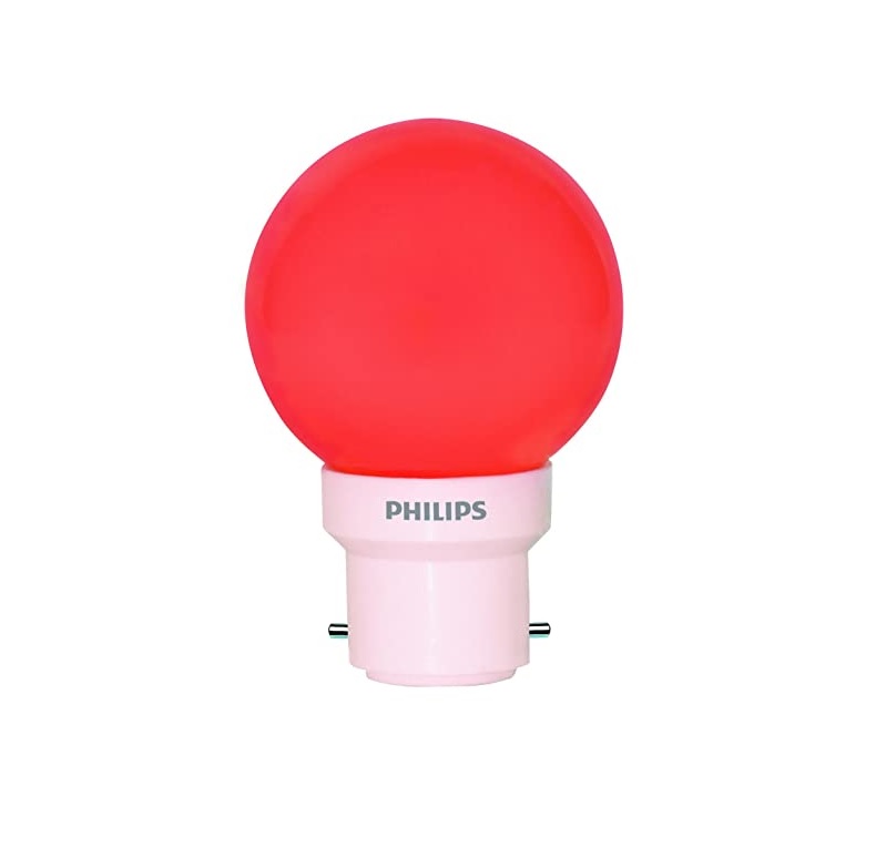 PHILIPS B22 - Deco Mini 0.5 Watt LED Bulb - Red