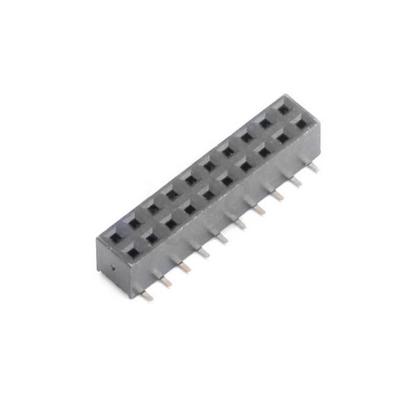 X4621FVS-2x10-C43D65 - 2X10 Pin Female Double Row SMD Pin Header Strip - 2mm Pitch