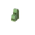 2 Pin Double Decker Straight PCB Mount Male Terminal Block 5.08mm Pitch