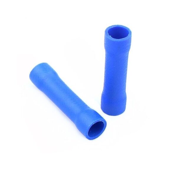 BV2 - 2.3mm Insulated Crimping Straight Butt Connector - Blue