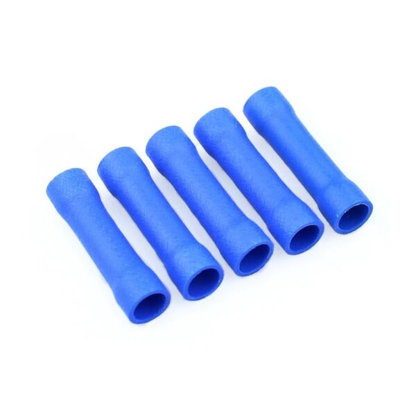 BV2 - 2.3mm Insulated Crimping Straight Butt Connector - Blue