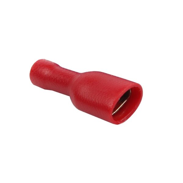 FDFD1.25-250 - 7.4mm Insulated Crimping Terminal Female Connector - Red