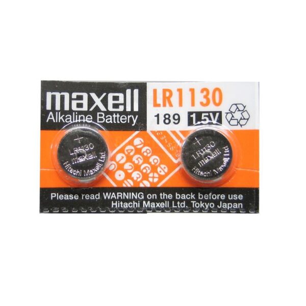 LR1130 1.5V Maxell Alkaline Coin Cell Battery - Pack of 2