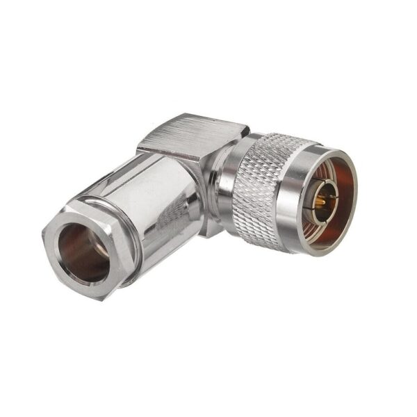 N Type Male To Female Right Angle Clamp Connector For LMR400 Coaxial Cable