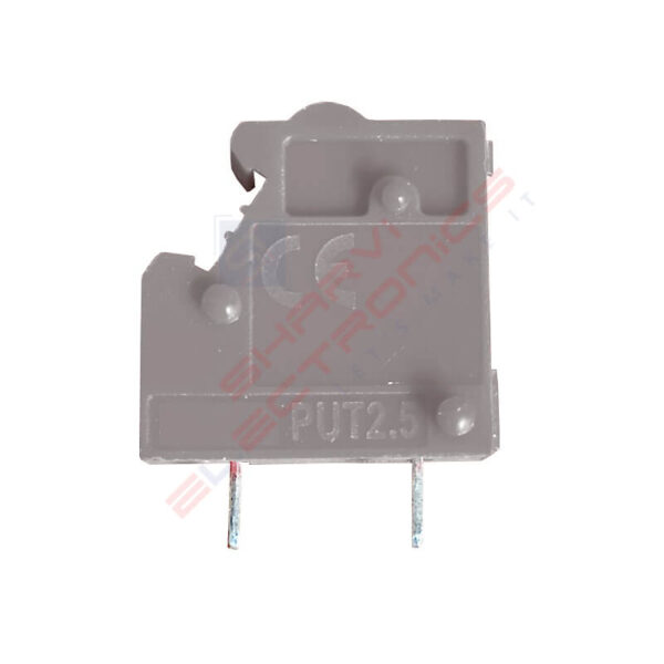 1 Pin Grey Straight Male Terminal Block Connector 7x10 mm Pitch