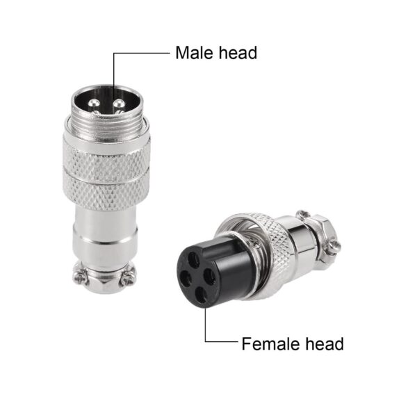 GX12 - 4 Pin Aviation Butt joint Male And Female Connector