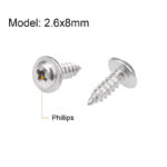 2.6X8 mm Self Tapping Philips Pan Head Mounting Washer Screw