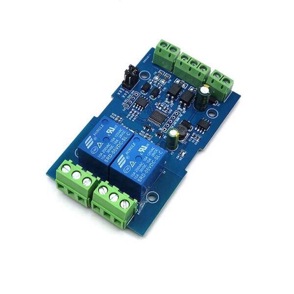 7 To 24V 2 Channel Relay Module With Modbus RTU - RS485/TTL Anti-Reverse Connection