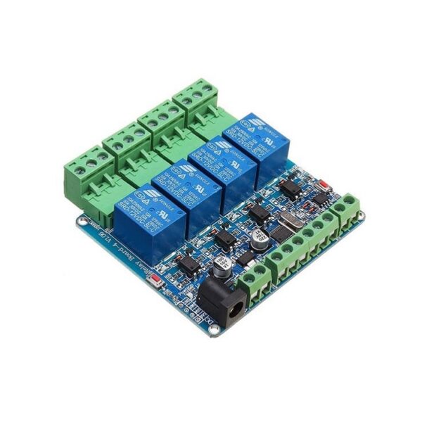 12V 4 Channels Relay Module With Modbus RTU Input Optocoupler Isolation