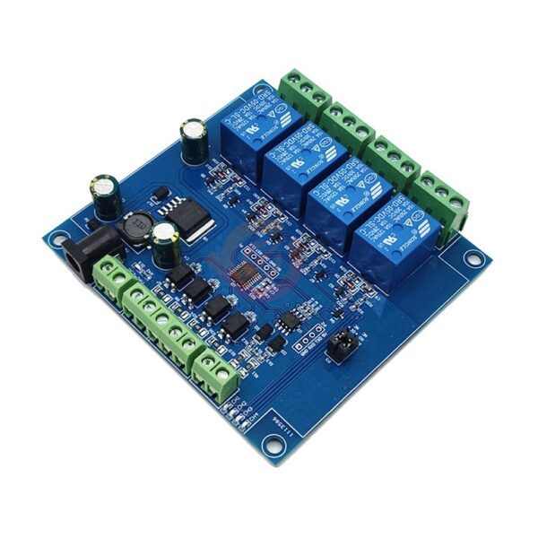 7 To 24V 4 Channel Relay Module With Modbus RTU - RS485/TTL Anti-Reverse Connection