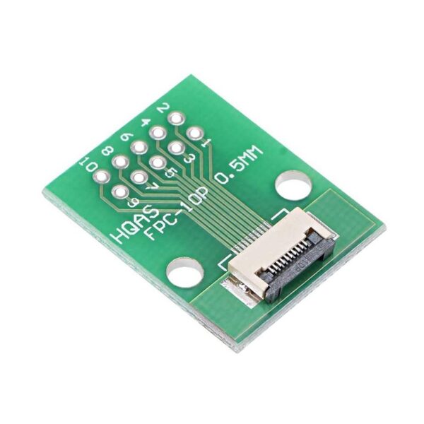 FFC FPC Adapter Board 0.5mm To 2.54mm Soldered Connector – 10 Pin