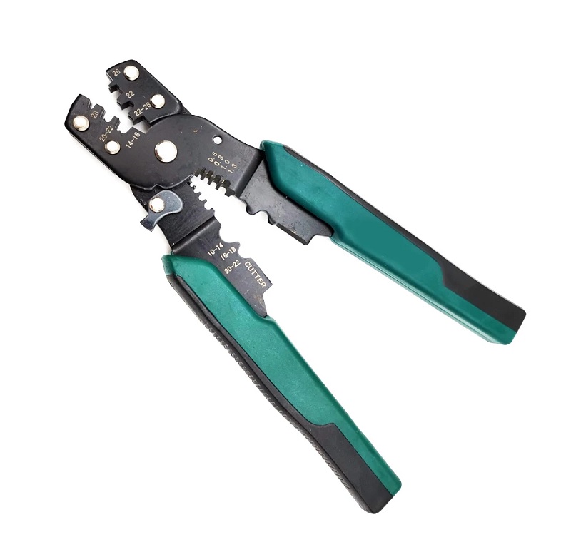 Wire Crimper Tool With Stripper Cutter Crimping Plier For Open Barrel Terminal