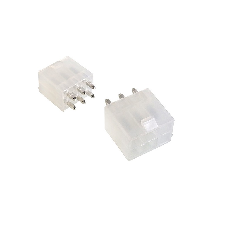 6 Pin 2×3 Molex 5569 Minifit Male Straight Connector 4.2mm Pitch