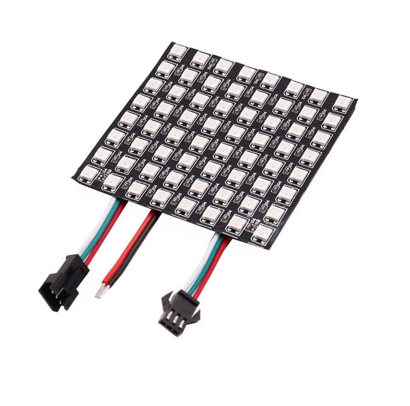 WS2812B Addressable Flexible LED Matrix Panel - 8X8 CM