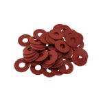 3x10x0.8mm Insulated Fiber Washers Red