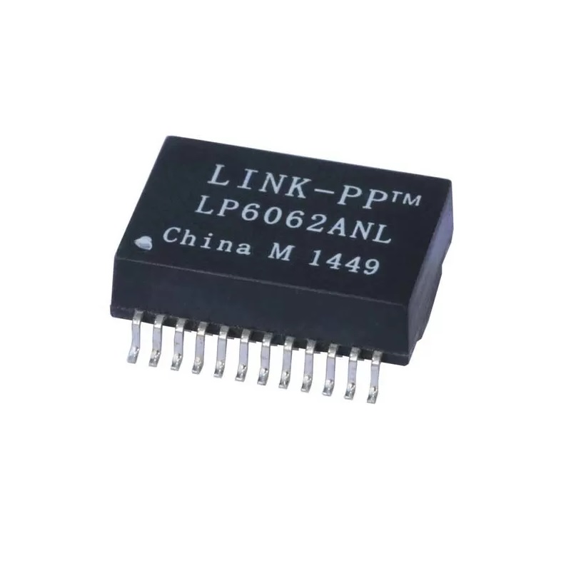 LP6062ANL - 1000 BASE-T Single Port Ethernet Transformer Module - SMD 24Pin