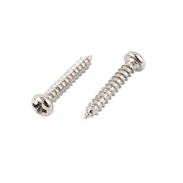 M2x12mm Cross Pan Head Self Tapping Screw Bolt - Stainless Steel