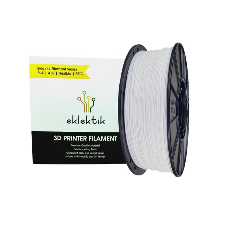 PLA 1.75mm 3D Printer Filament ±0.05mm Dimensional Accuracy 1.01g/cm3 Density 1Kg - White