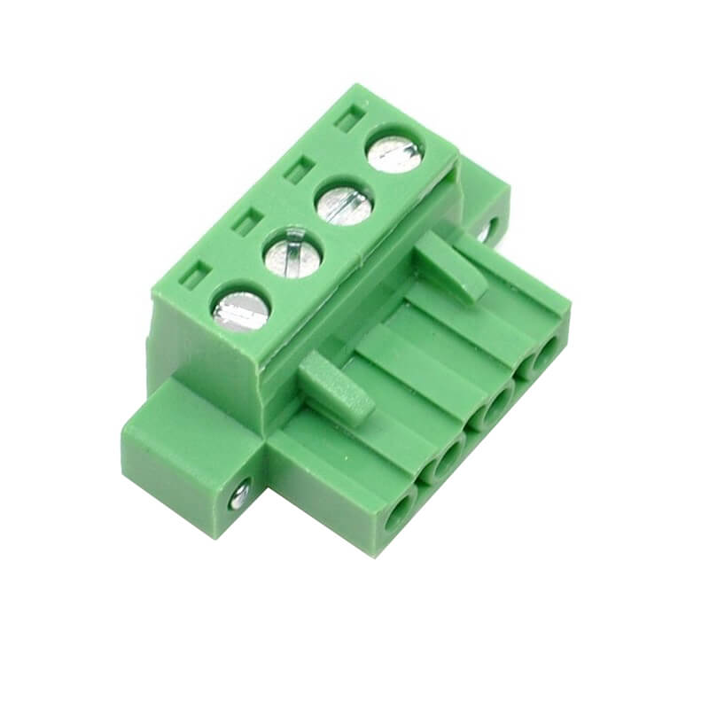 XY2500 FBS 4 Pin Right Angle Terminal Block Female Connector 5.08mm Pitch