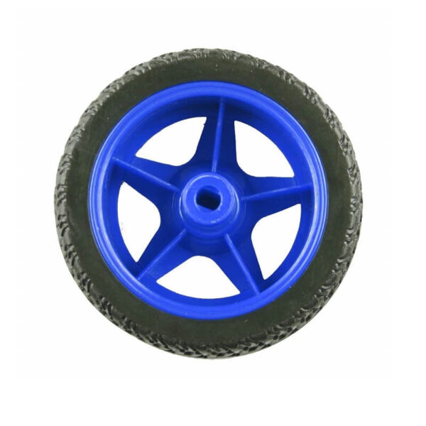 Blue Tracked Rubber Wheel for BO Motor 65mm x 26mm