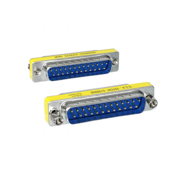 DB25 Mini Male to Male Gender Changer Connector