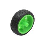 Green Tracked Rubber Wheel for BO Motor 65mm x 26mm