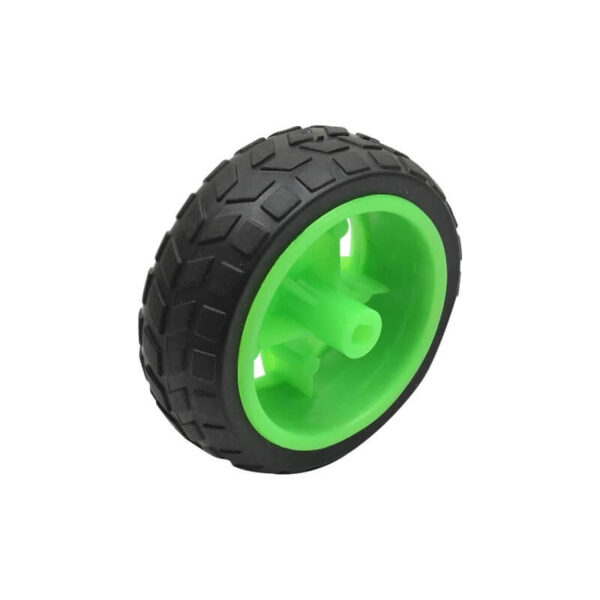 Green Tracked Rubber Wheel for BO Motor 65mm x 26mm