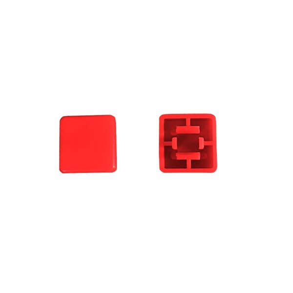 Red Square Cap for Omron B3F Series Switches