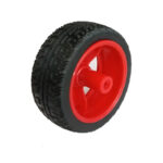 Red Tracked Rubber Wheel for BO Motor 65mm x 26mm