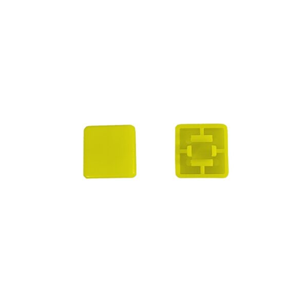 Yellow Square Cap for Omron B3F Series Switches