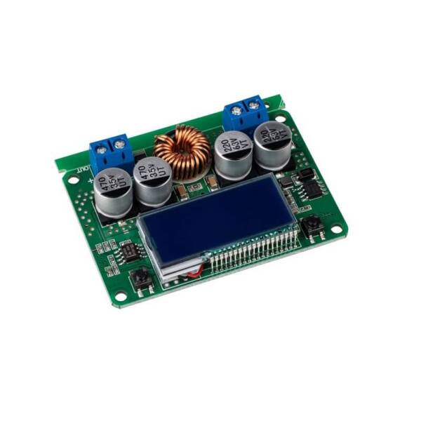 7A DC 60V Adjustable Step-Down Regulator NC Power Supply Module Current Voltage Meter LCD Display - Without Case