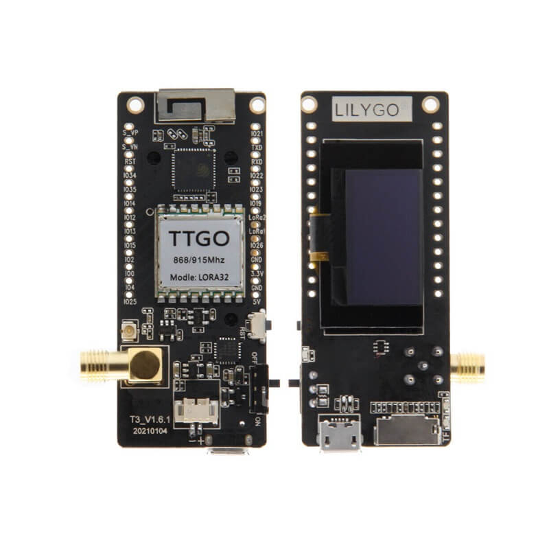 TTGO LoRa32 433/868/915Mhz ESP32 LoRa OLED 0.96 Inch SD Card Bluetooth WIFI Wireless Module-V1.6.1