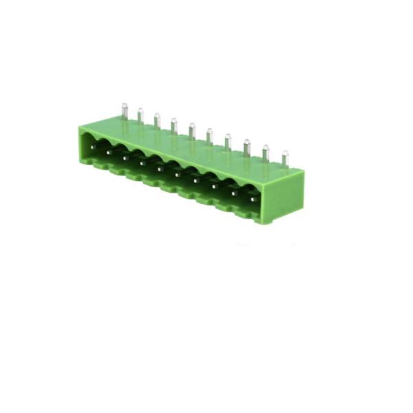 XY2500R-D-5.08 - 10 Pin Close Type Right Angle Terminal Block Male Connector 5.08mm Pitch - XINYA