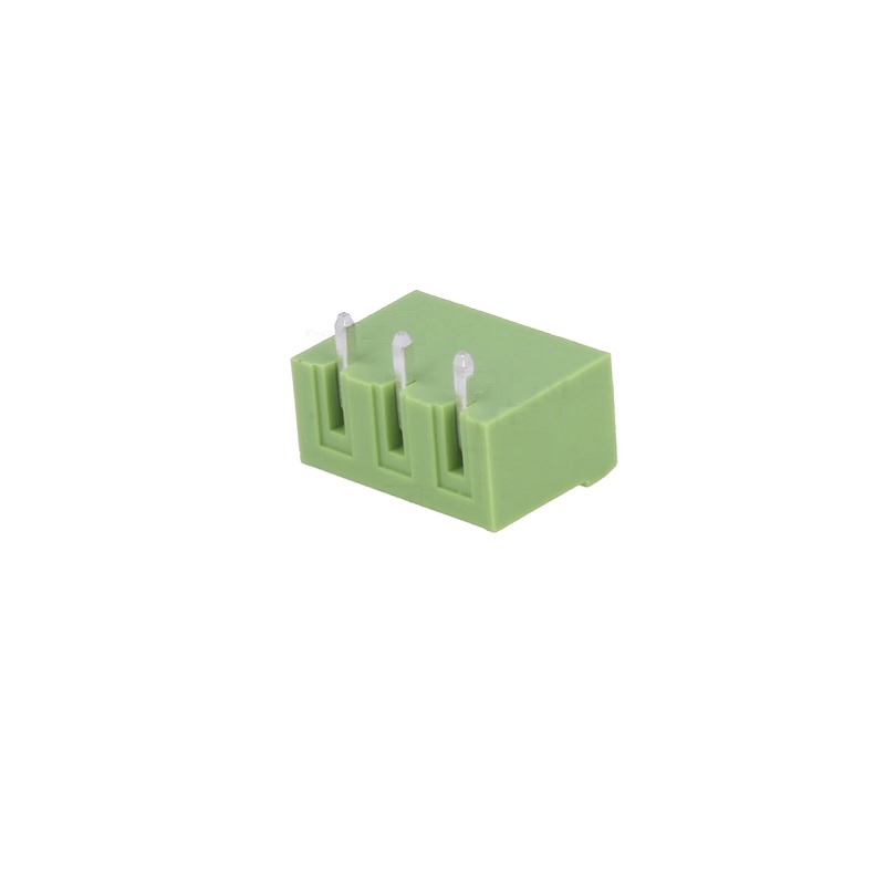 XY2500R-D-5.08 - 3 Pin Close Type Right Angle Terminal Block Male Connector 5.08mm Pitch - XINYA