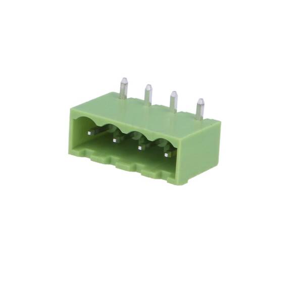 XY2500R-D-5.08 - 4 Pin Close Type Right Angle Terminal Block Male Connector 5.08mm Pitch - XINYA