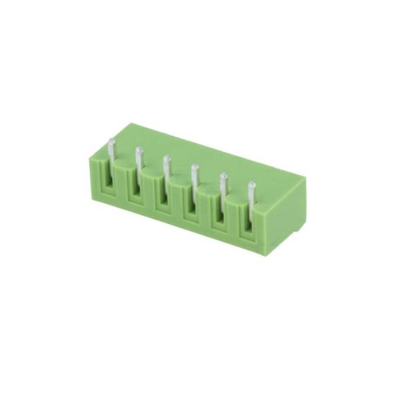 XY2500R-D-5.08 - 6 Pin Close Type Right Angle Terminal Block Male Connector 5.08mm Pitch - XINYA