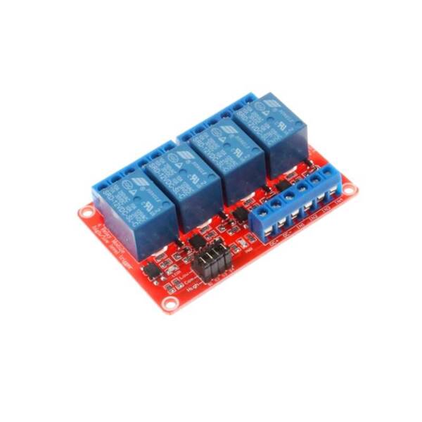 4 Channel 24V Relay Module With High And Low Level Trigger Voltage