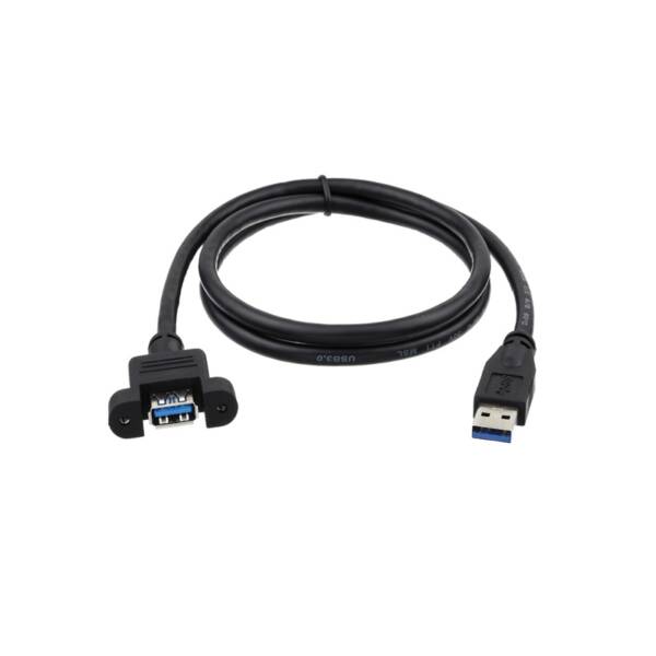 USB 3.0 Type A Male To Type A Female Panel Mount Extension Cable – 0.5 Meter