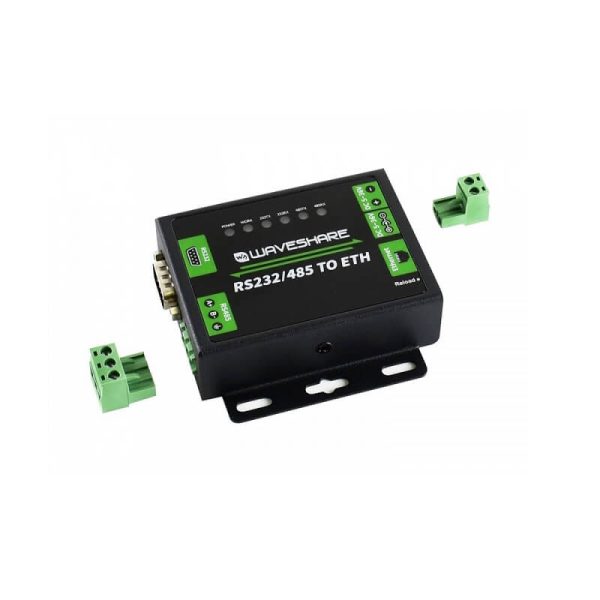 Industrial RS232/RS485 to Ethernet Converter For EU - Waveshare
