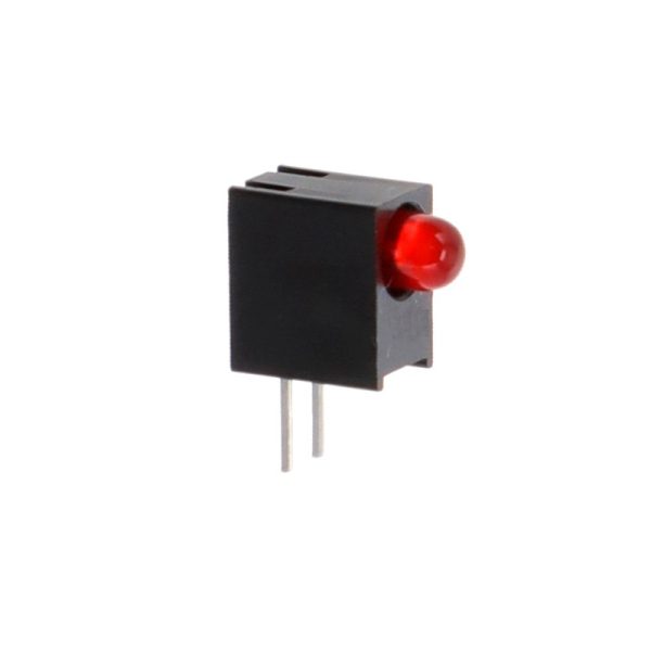 3mm Single Hole LED Light Holder with Red Led Light