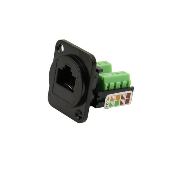 RJ45 Female Connector With Screw Terminal For Cat5e Network Connection