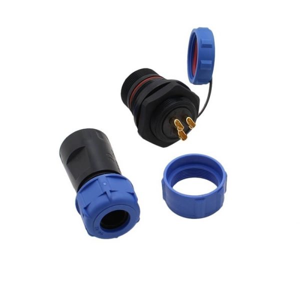 SD1603 - 3Pin Back Nut Connector IP68 Waterproof