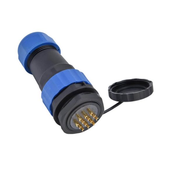 SD1612 - 12Pin Back Nut Connector IP68 Waterproof