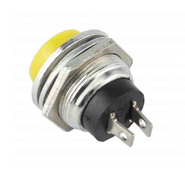 DS-212 Metal Momentary Push switch 16mm- Yellow