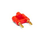2mm Female To Male Dual Banana Speaker Cable Plug Connector - Red