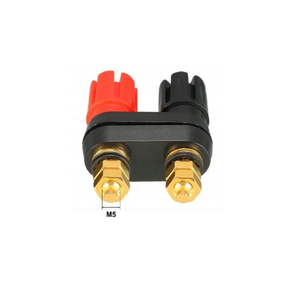 4mm Dual Banana Couple Terminals Connector- Red & Black